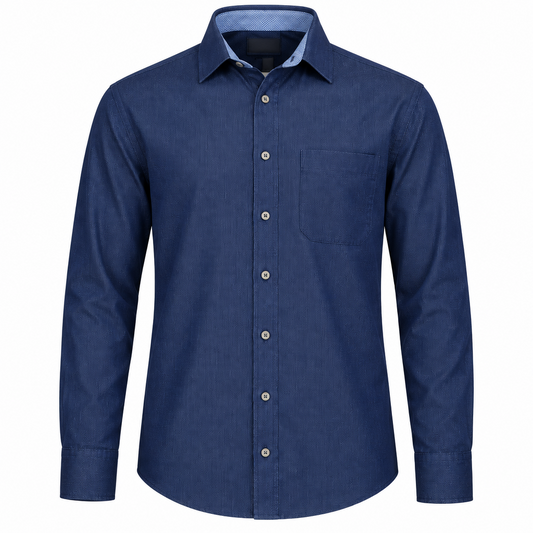 Camisa de Mezclilla manga larga